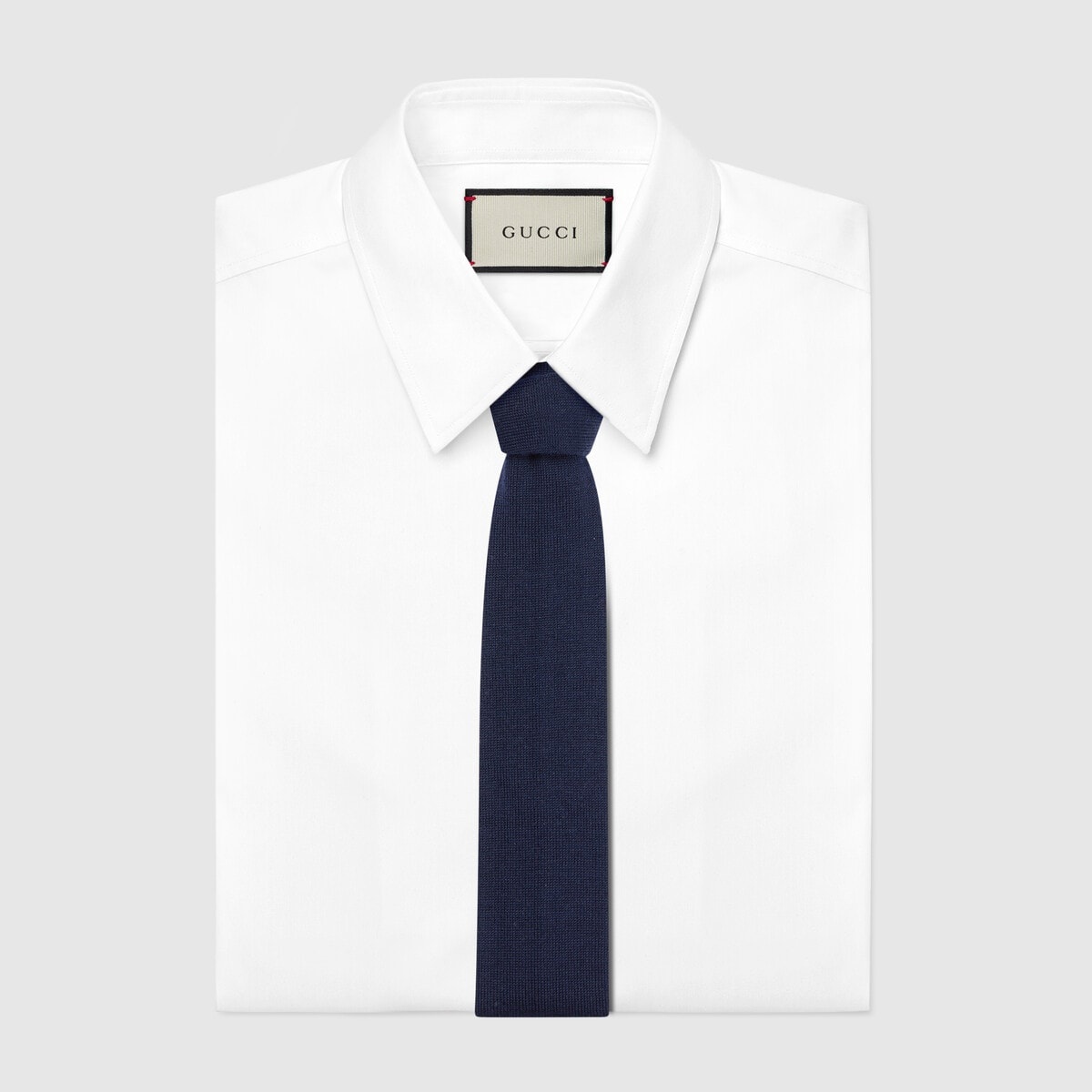 Double G wool knit tie - 2