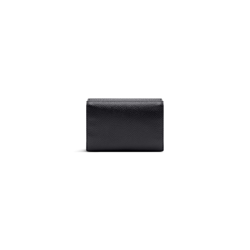BALENCIAGA Men's Cash Mini Wallet in Black/white outlook