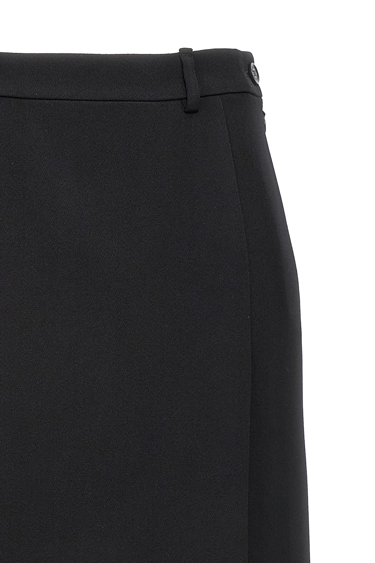 スカート BALENCIAGA SS24 Long wool skirt (773547TPT24 1000) BALENCIAGA Wool maxi skirt | NET-A-PORTER
