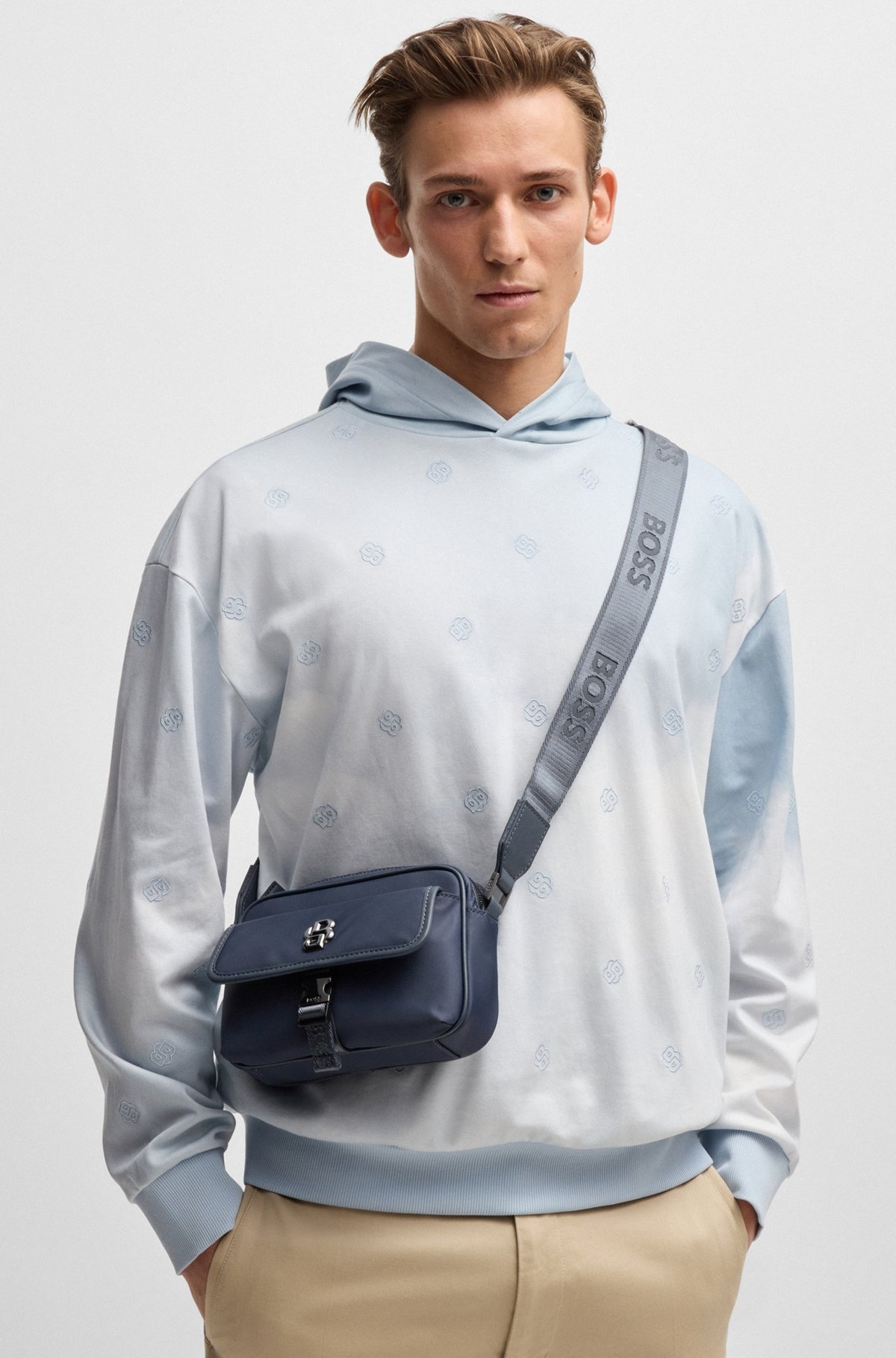CROSSBODY BAG WITH DOUBLE B MONOGRAM - 3