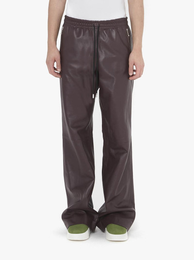JW Anderson DRAWSTRING WIDE LEG LEATHER TROUSERS outlook