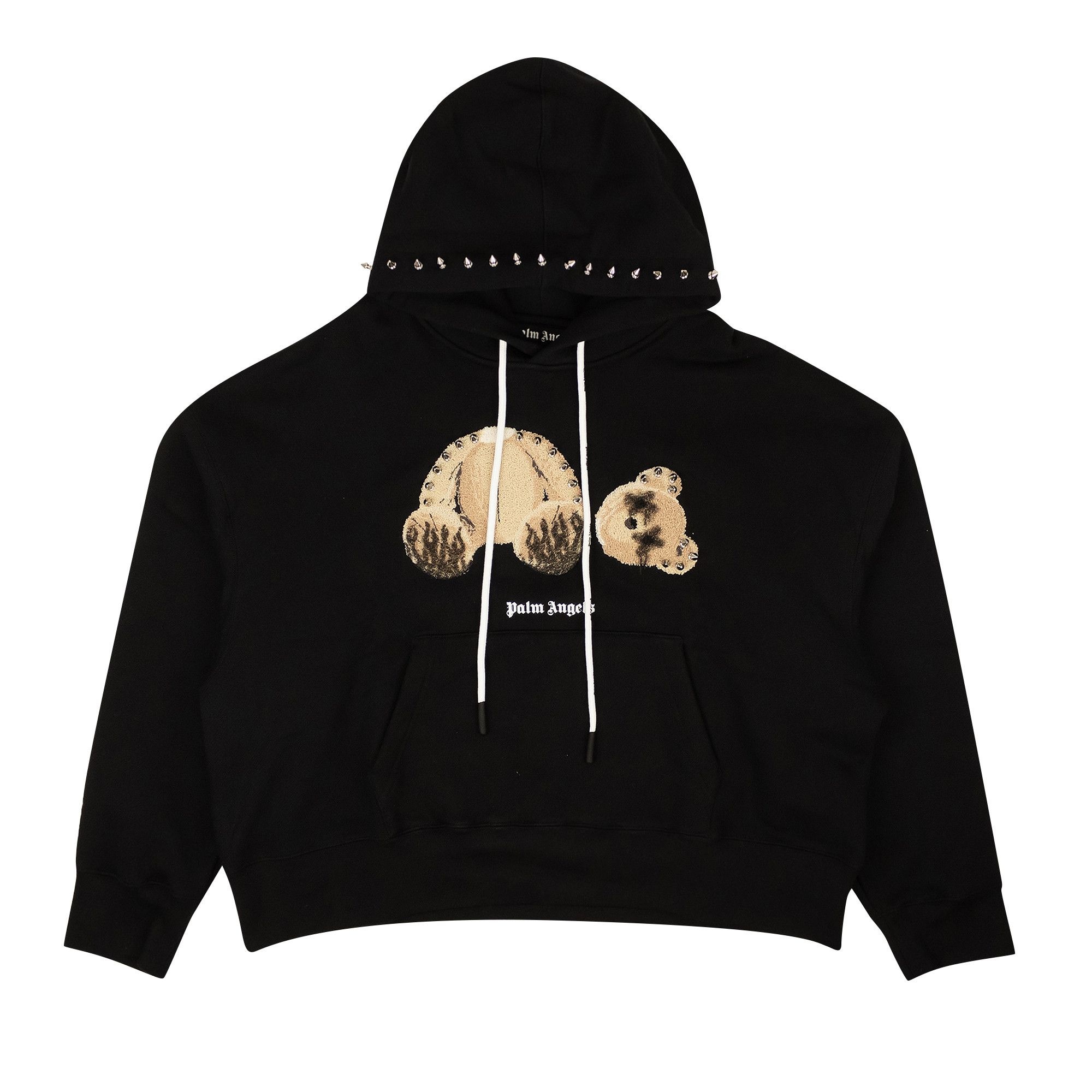 Palm Angels PA Punk Bear Hoody 'Black/Brown' - 1