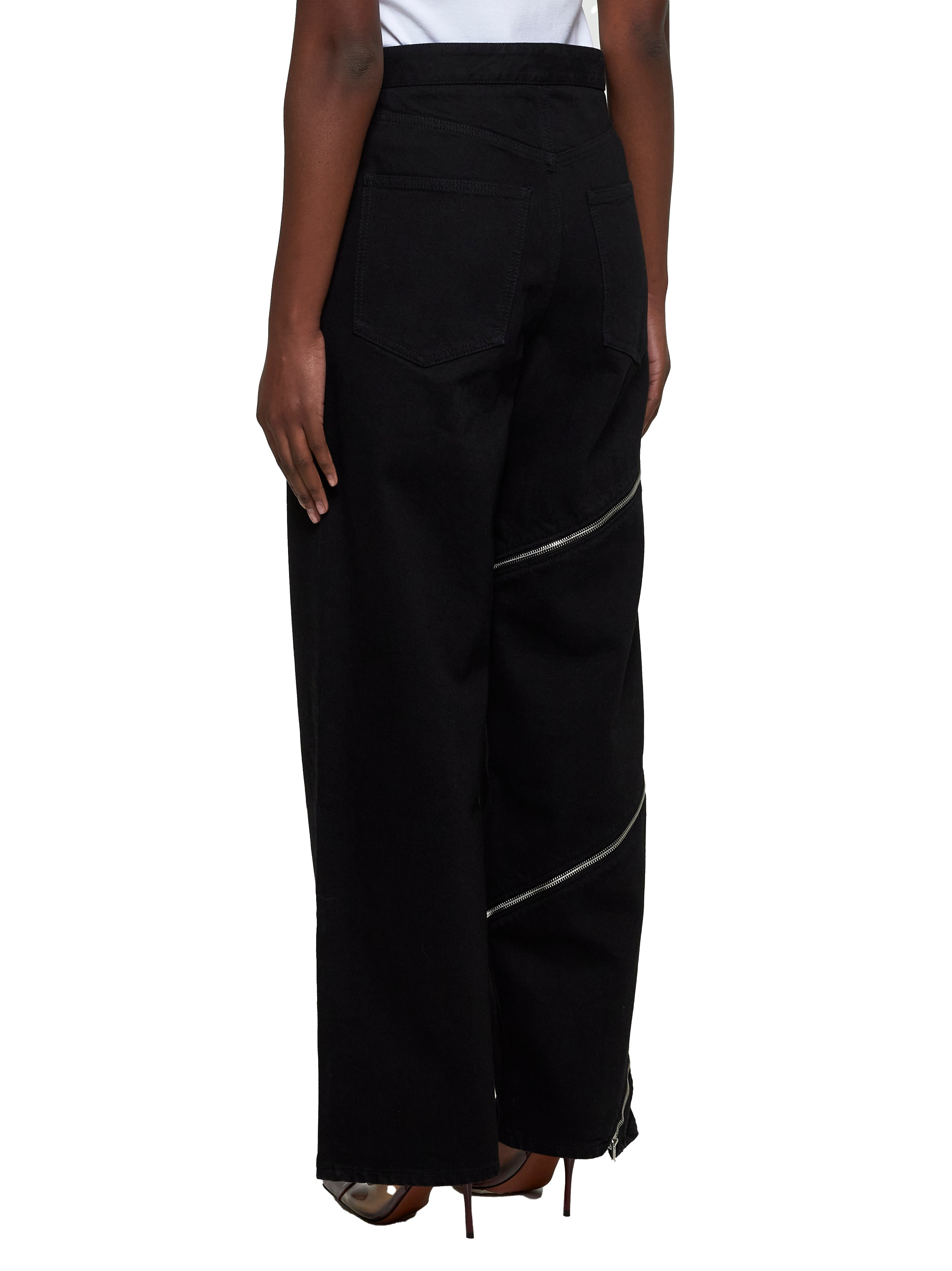 Black denim Spiral jeans - 4
