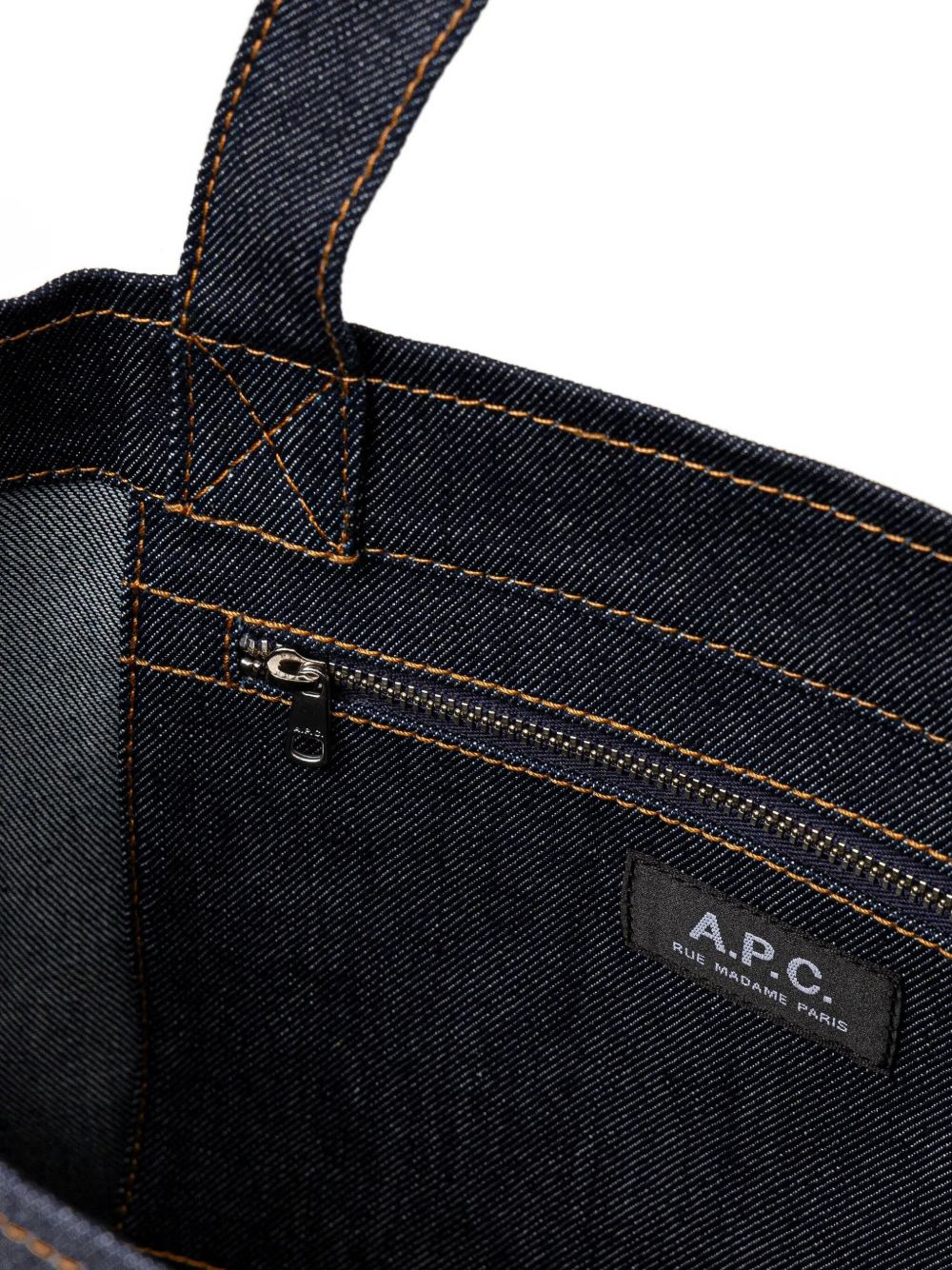 large Axel denim logo tote bag - 4