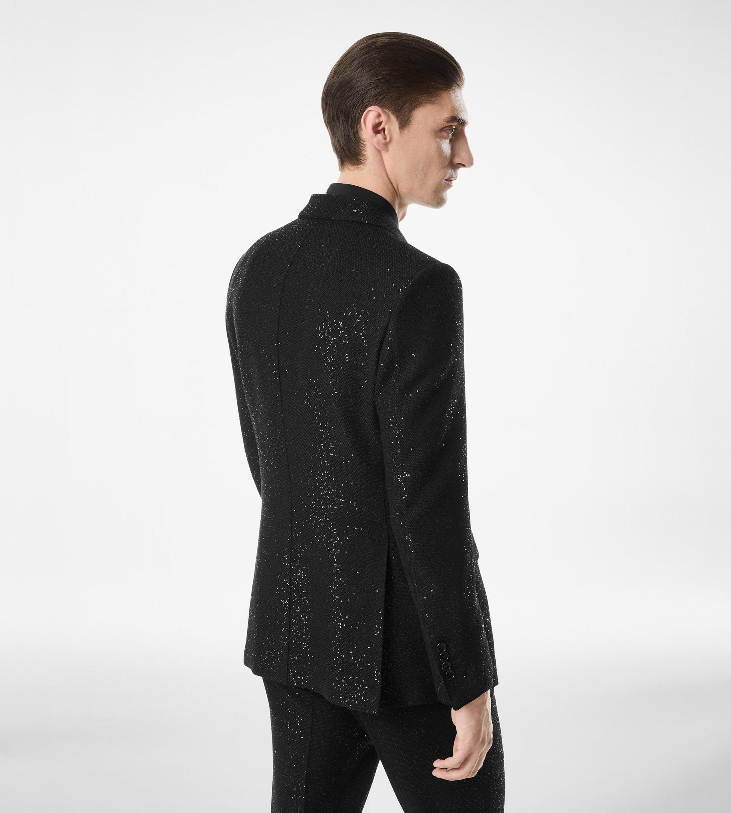 SEQUINED LIGHT BOUCLÈ JACKET - 4