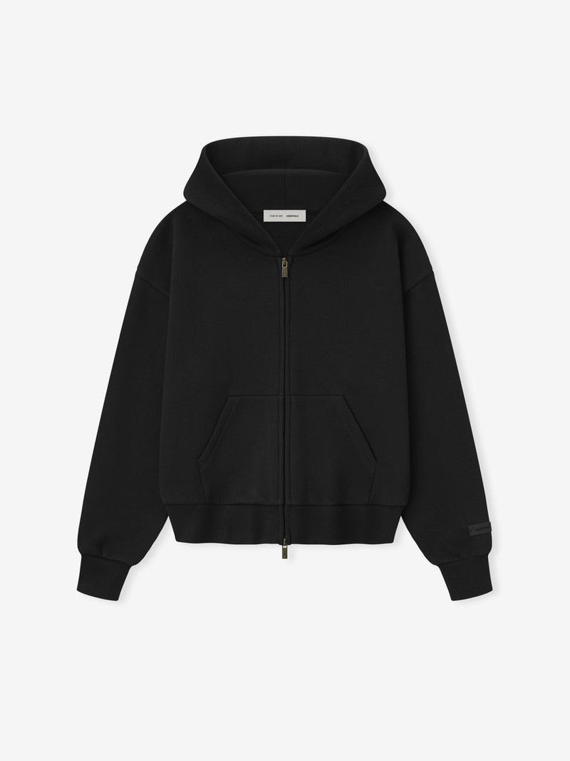 Womens Classic Fleece Zip-Up Hoodie - 1