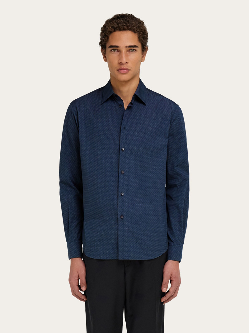 FERRAGAMO Micro-patterned shirt outlook