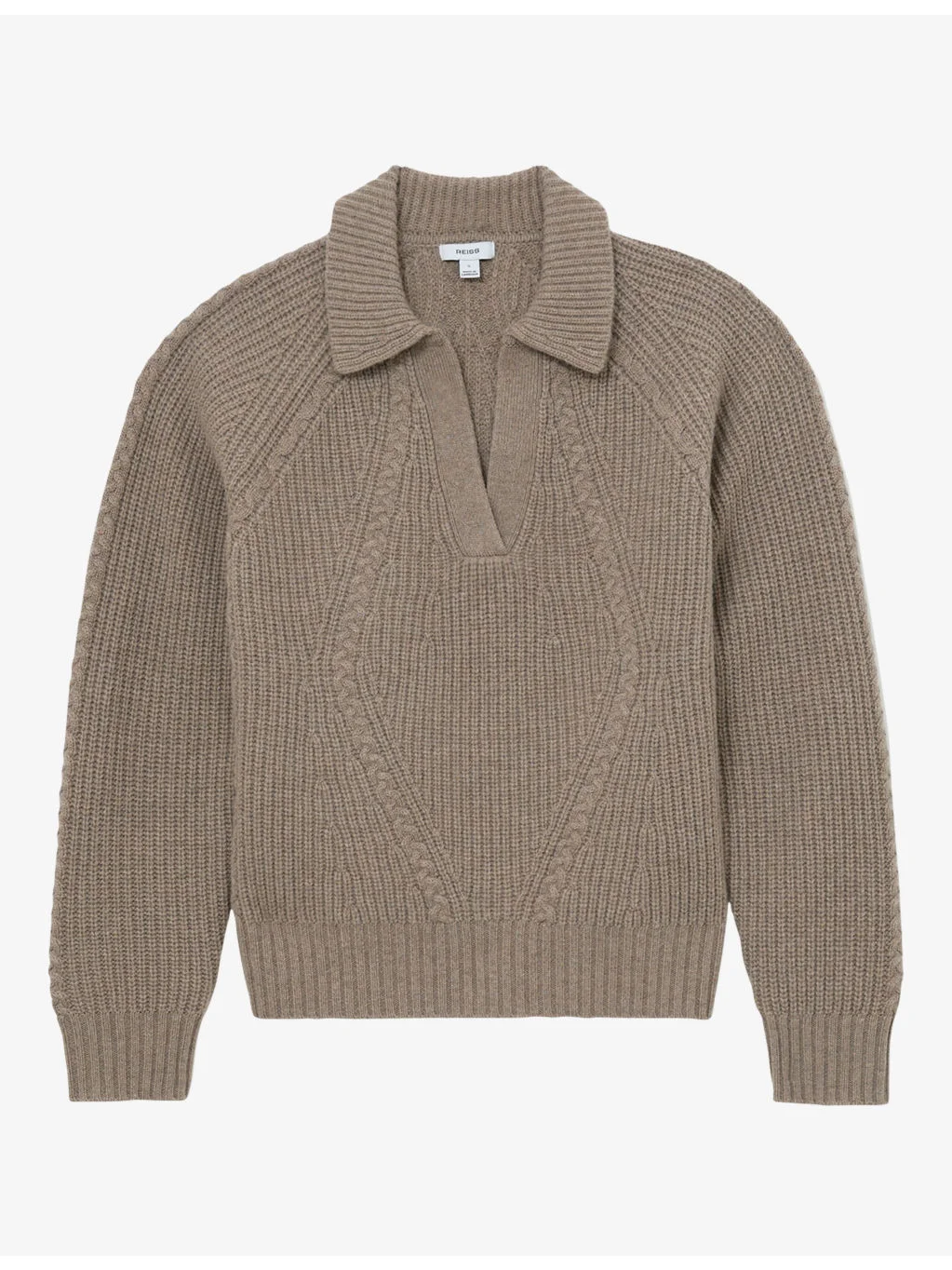 Lindy Cable-Knit Wool and Cashmere-Blend Jumper - 1