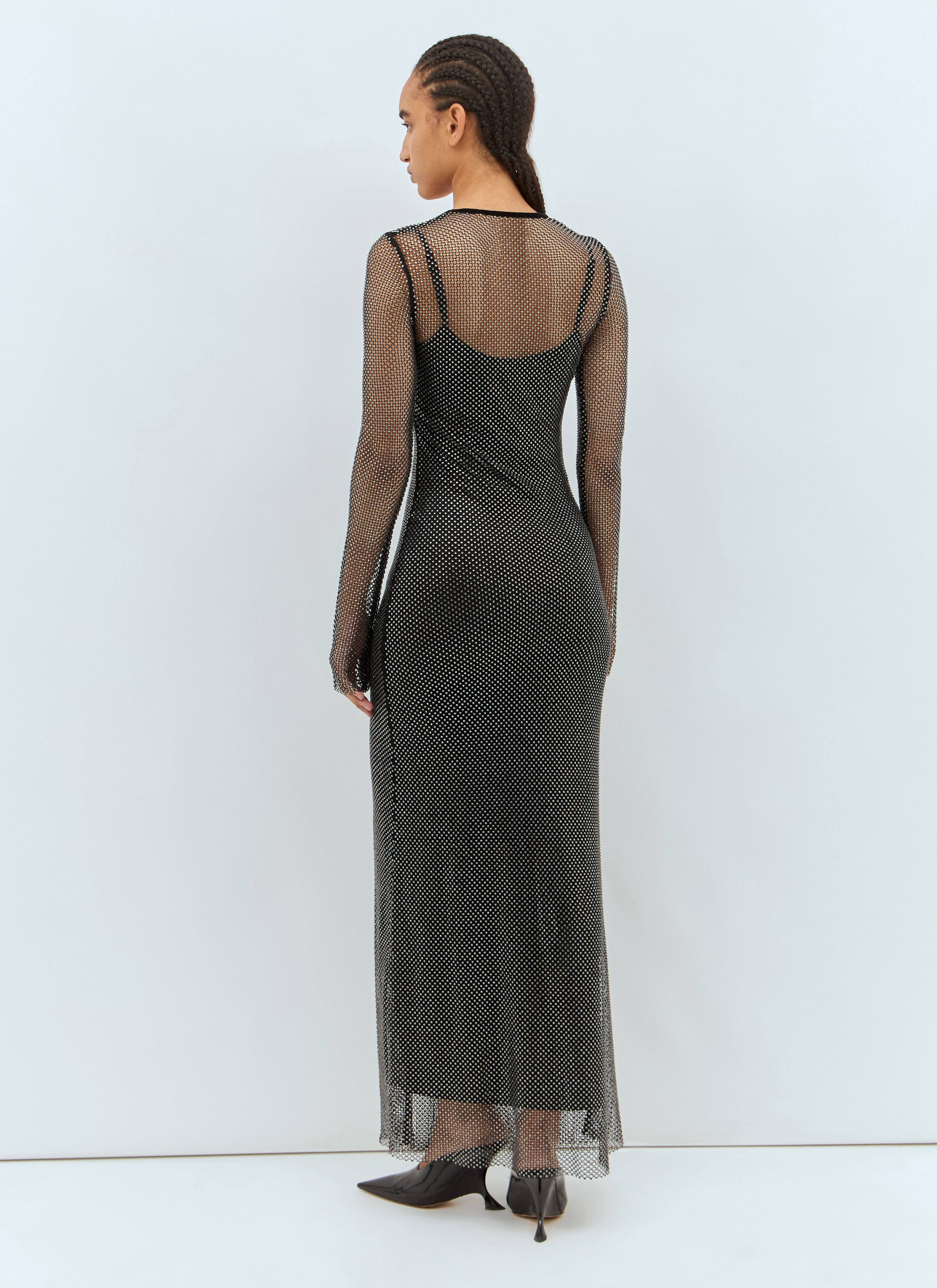 Sportmax Women Rhinestone Tulle Maxi Dress - 5