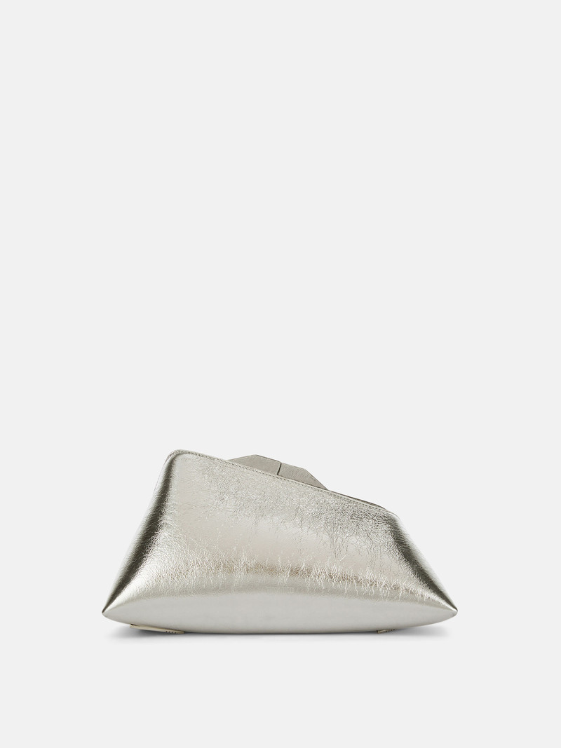 ''8.30PM'' SILVER OVERSIZED CLUTCH - 1