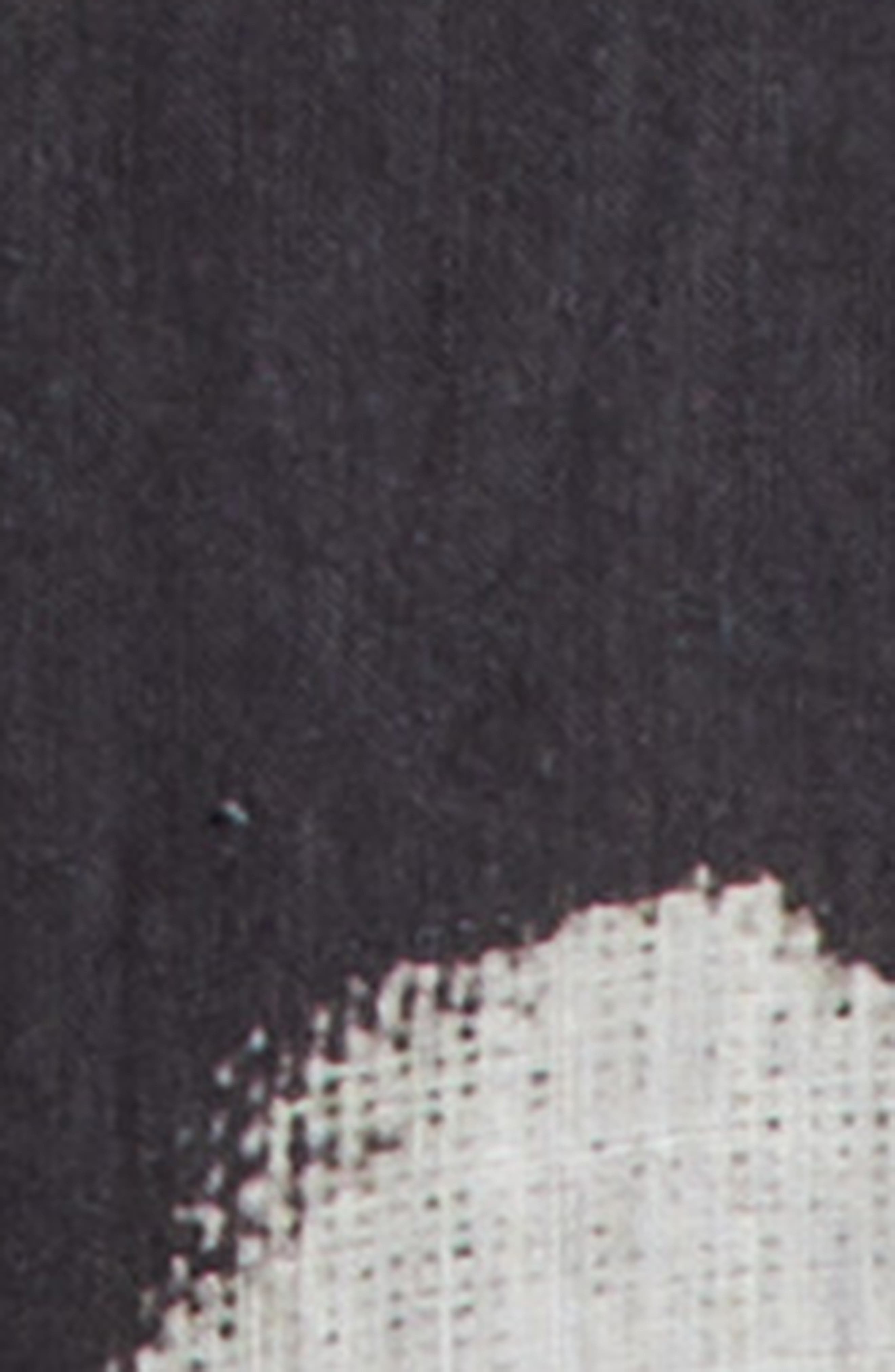 Undercover Oversize Short Sleeve Linen Button-Up Shirt in Black Base at Nordstrom - 6