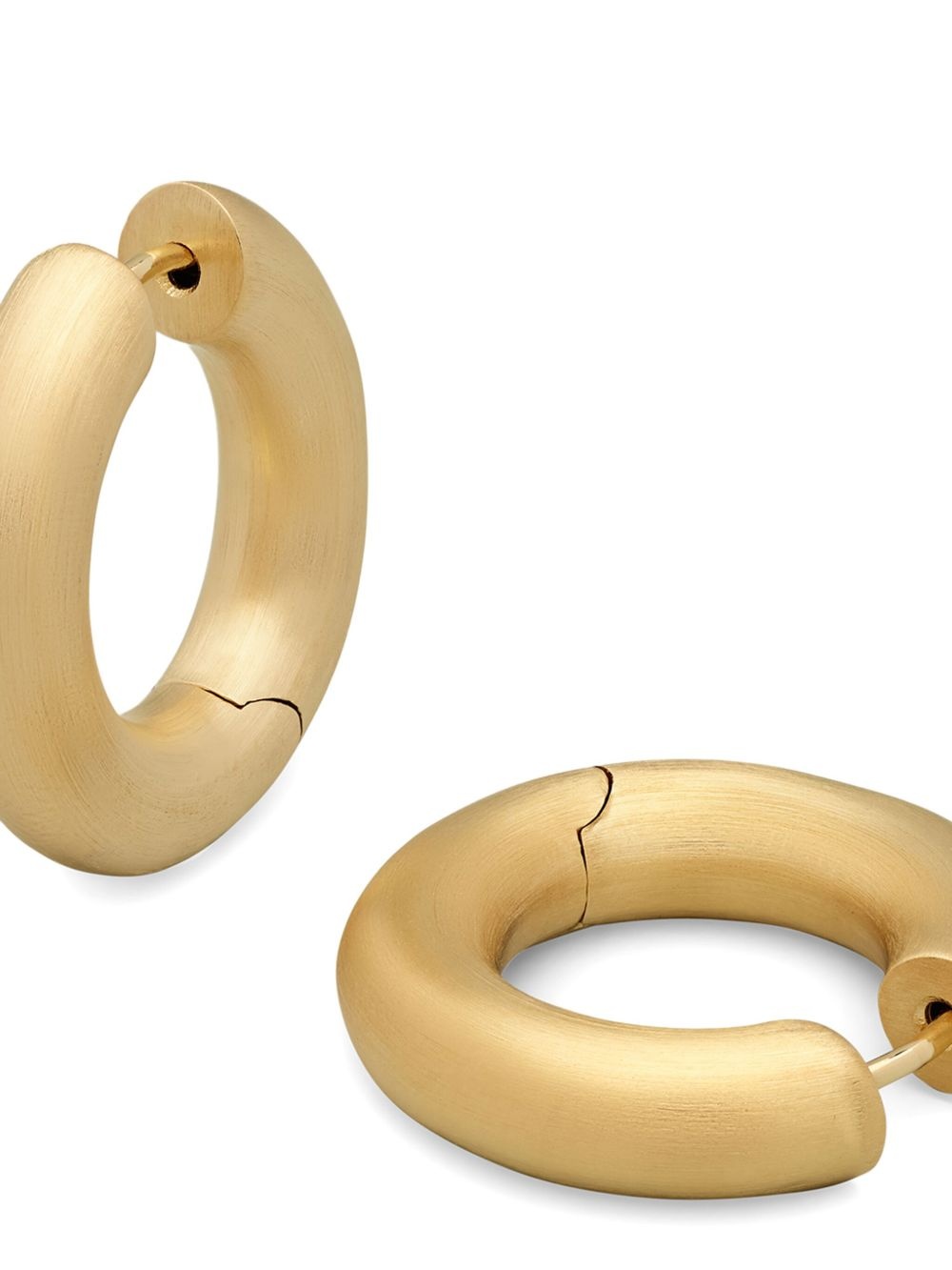 medium Chunky hoop earrings - 2