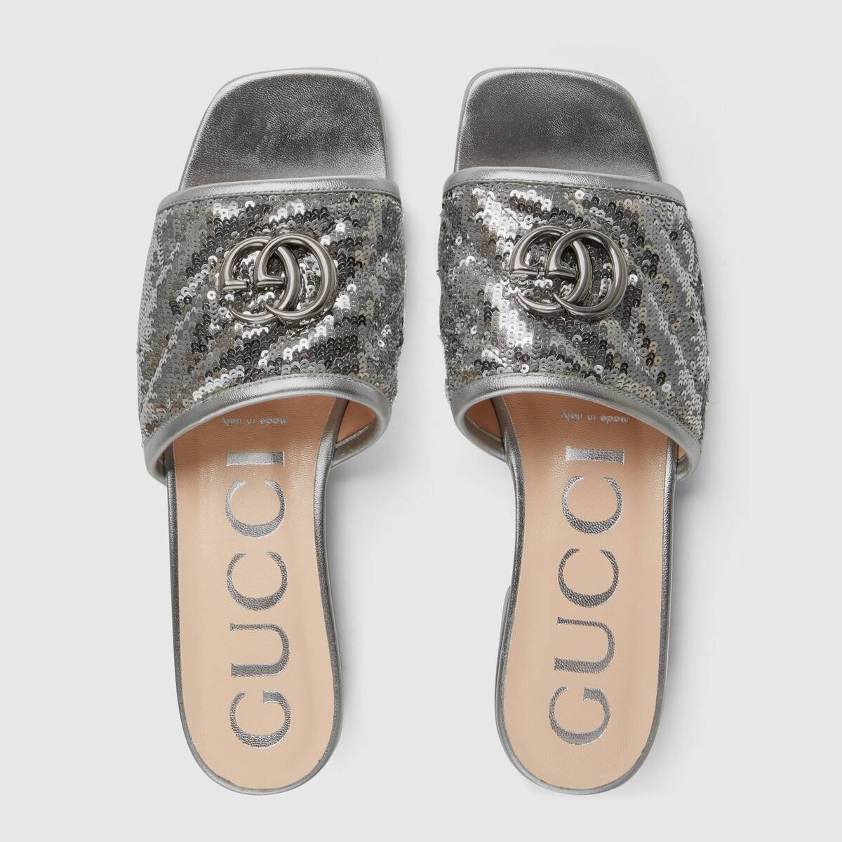 Women's sequin slide sandal - 3