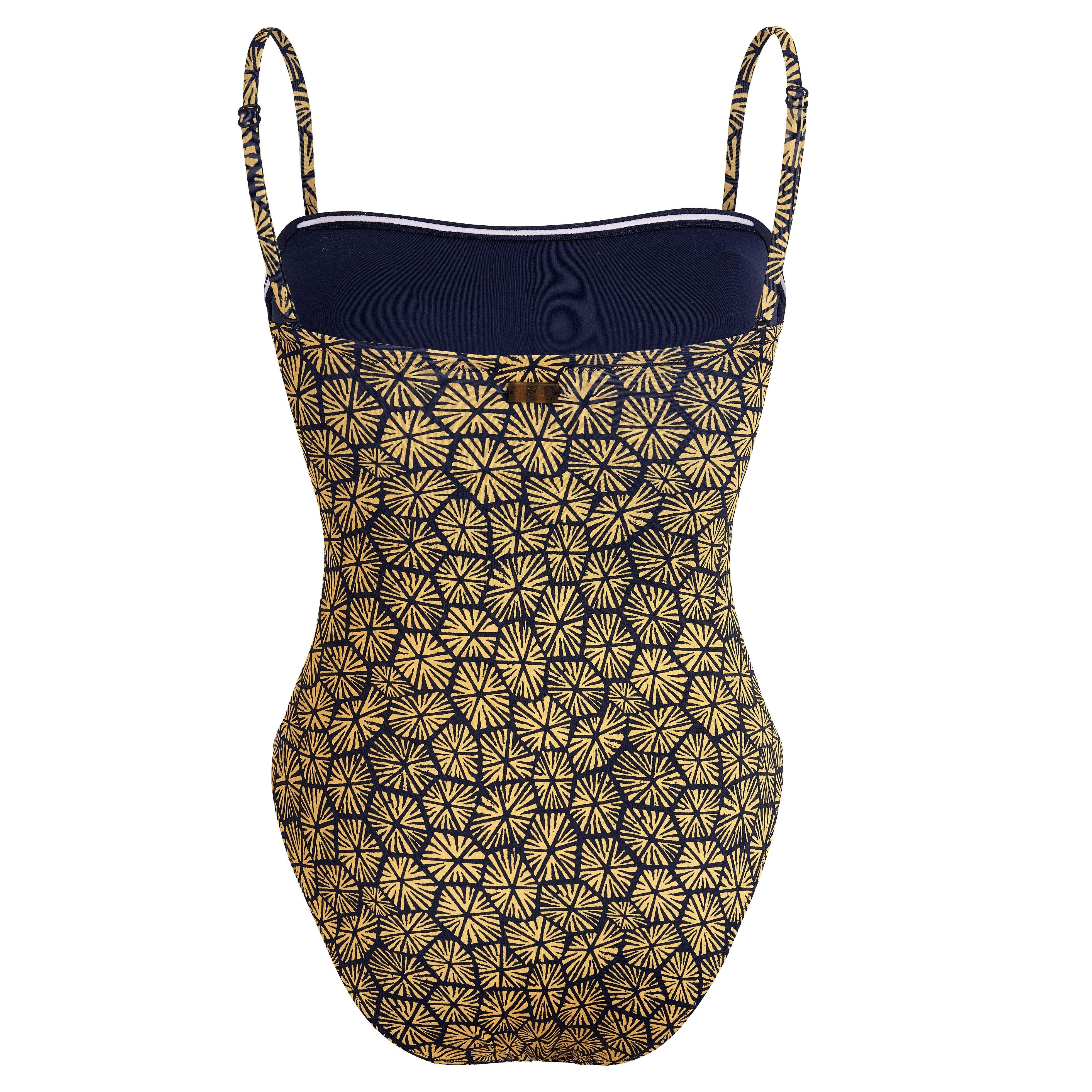 Vilebrequin Women's Carapaces Jersey Bustier One-Piece Swimsuit in Bleu Marine at Nordstrom - 4