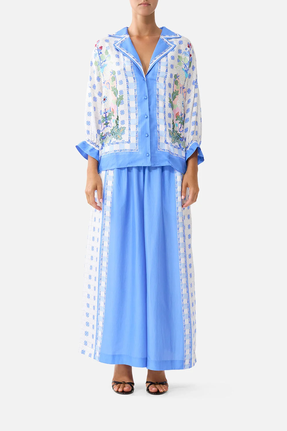 SHIRT WITH GATHERED CUFF - 1