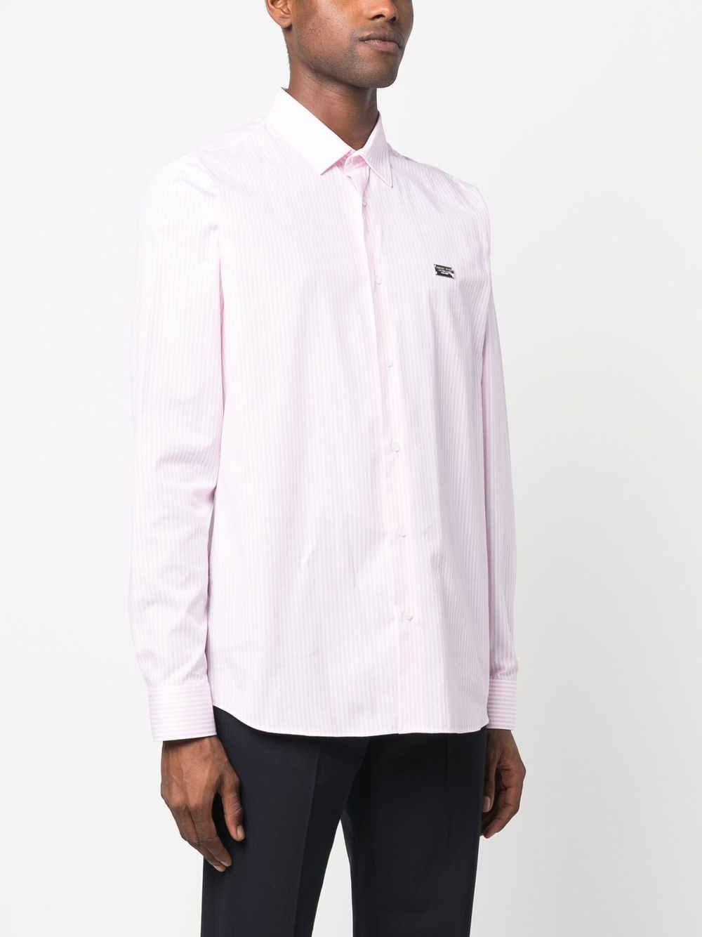 graphic-print striped shirt - 4