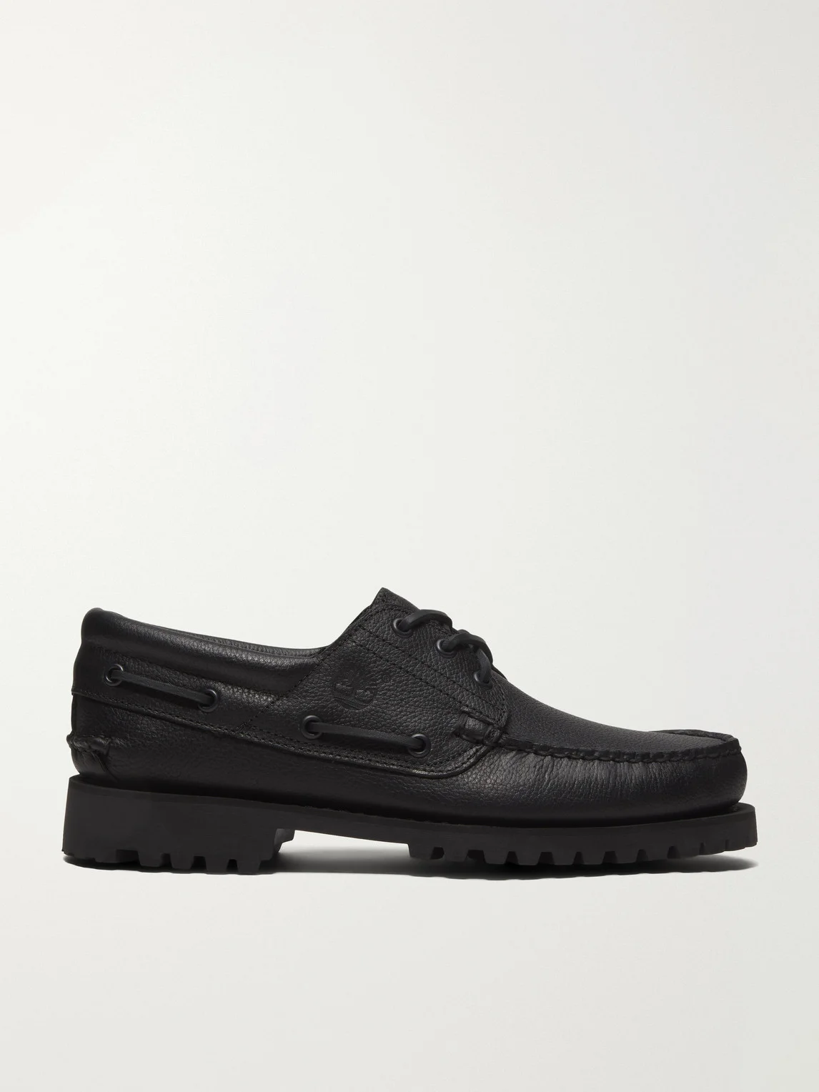 Authentic 3-Eye Lug Full-Grain Leather Boat Shoes - 1