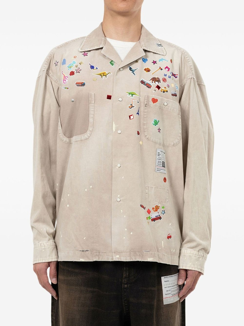 Maison MIHARAYASUHIRO patch-detail shirt outlook