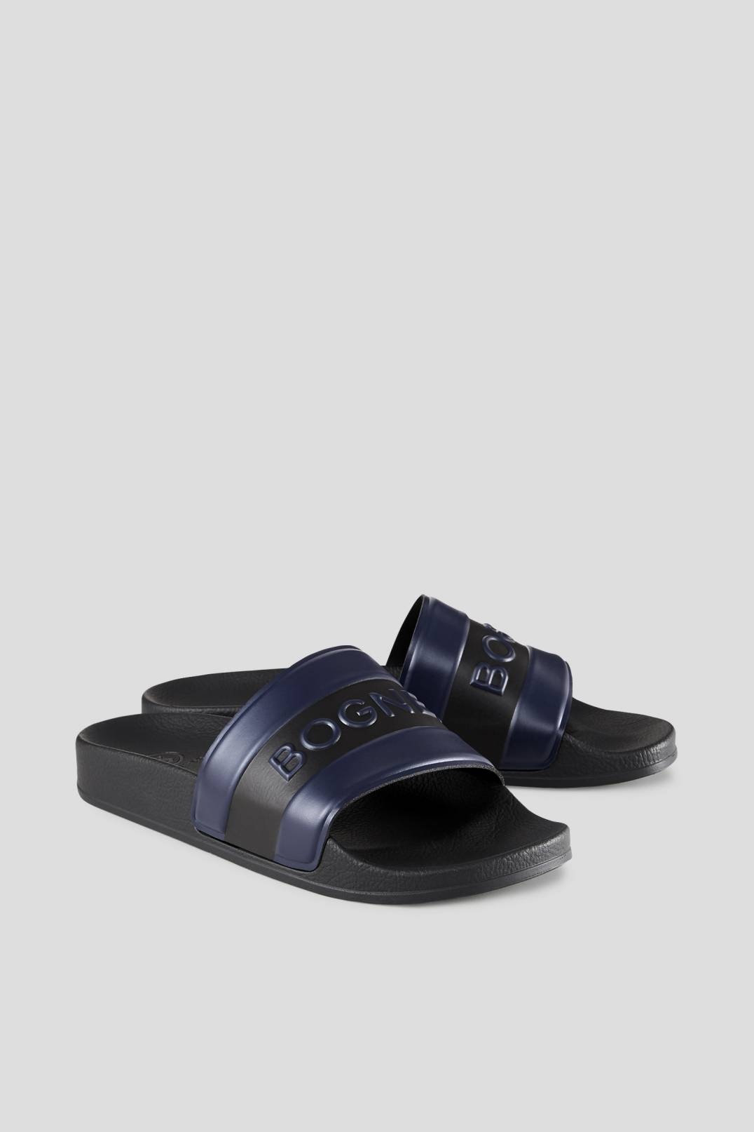 BELIZE SLIDES IN NAVY BLUE/BLACK - 3