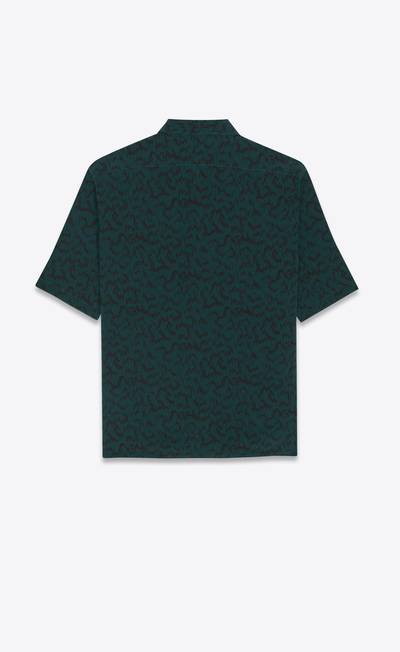 SAINT LAURENT shirt in printed crepe de chine outlook