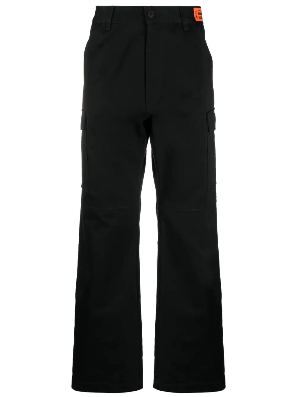 logo-tape detail cargo trousers - 1