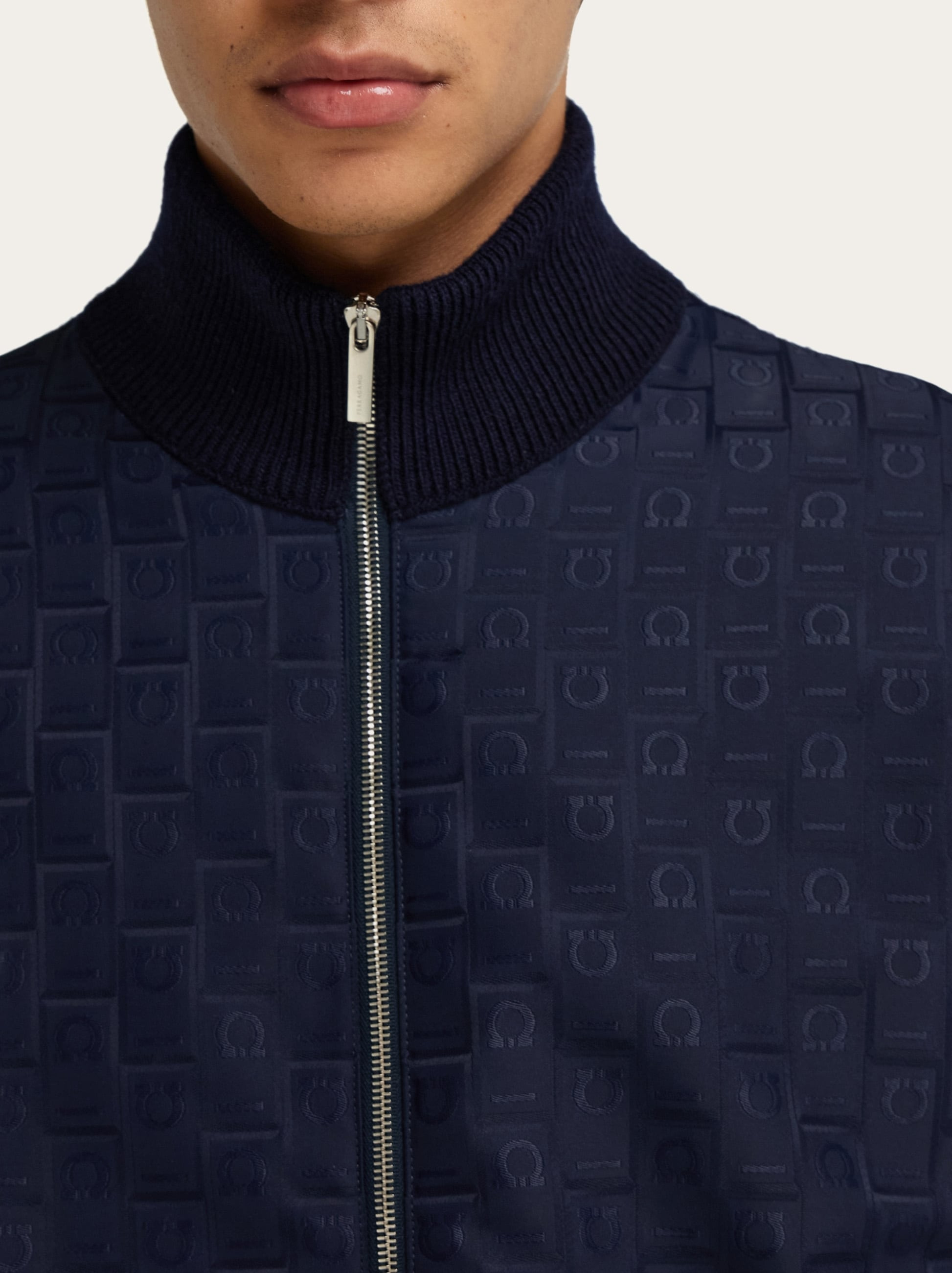 Knitted bomber jacket - 4
