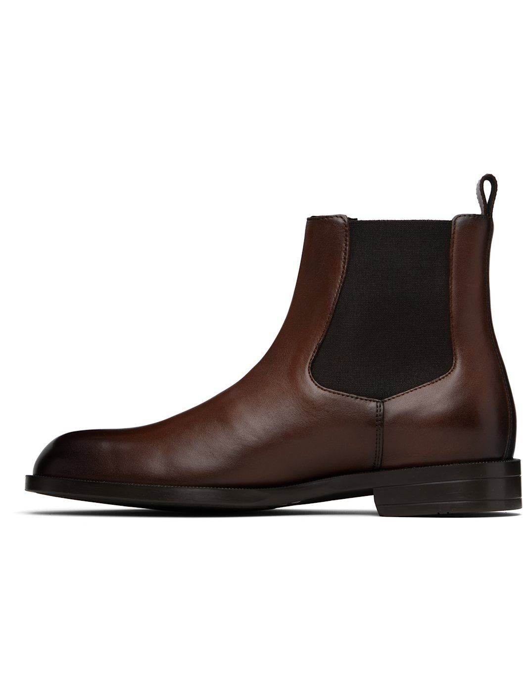 Brown Faux-Leather Chelsea Boots - 3