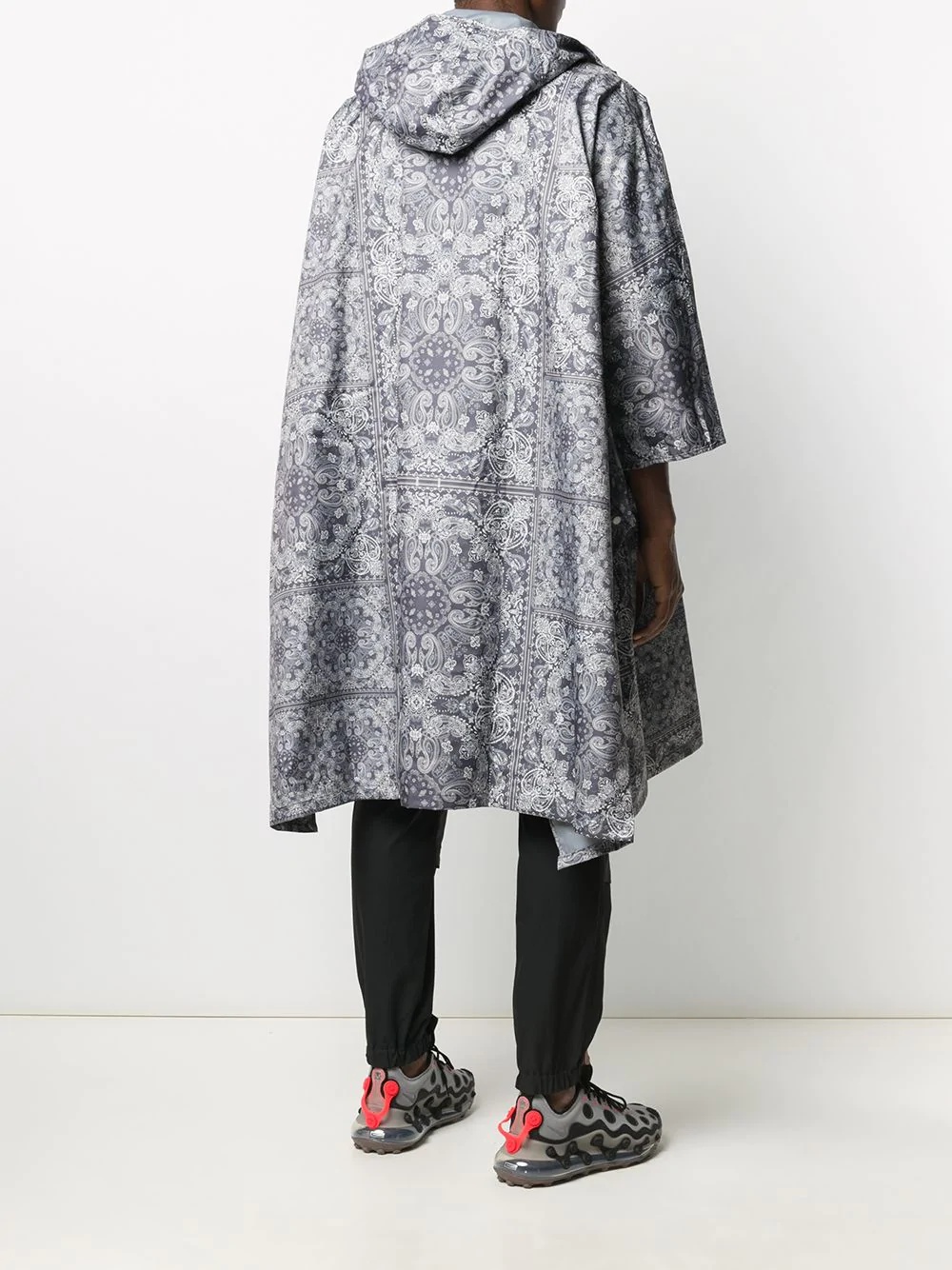 bandana print raincoat - 4