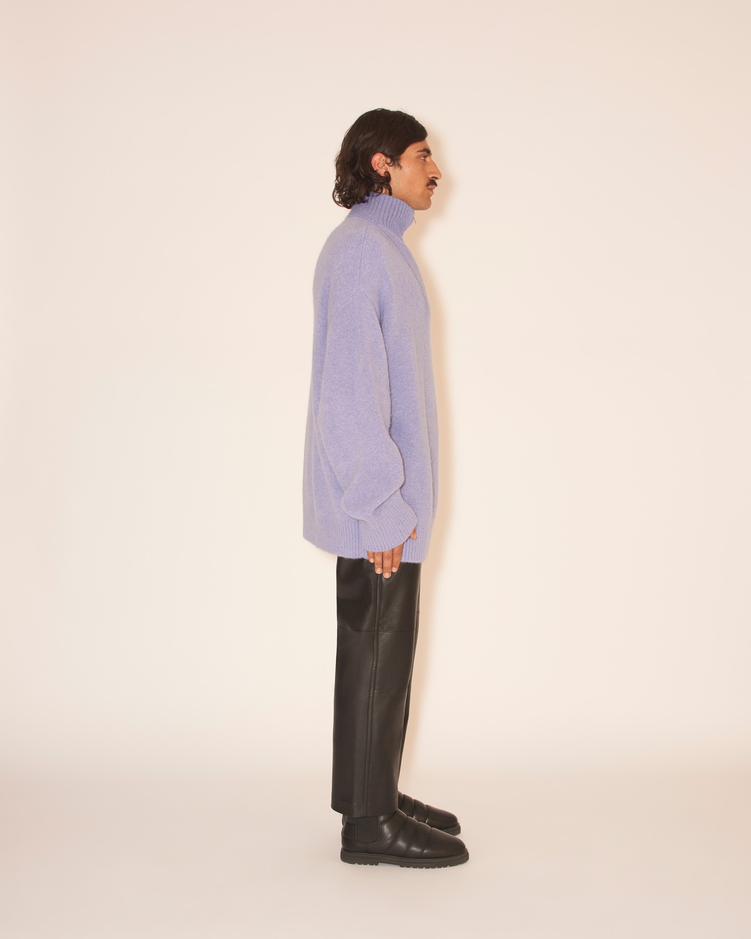 DUSCO - Funnel neck jumper - Lilac - 4
