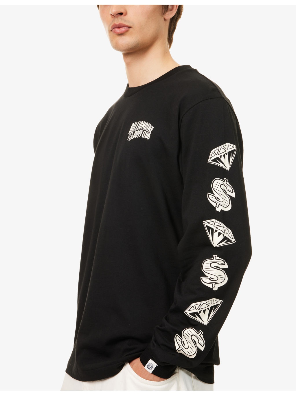 Diamonds Long-Sleeve Cotton T-shirt - 5