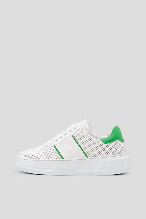 Santa Rosa Sneakers in White/Green - 1