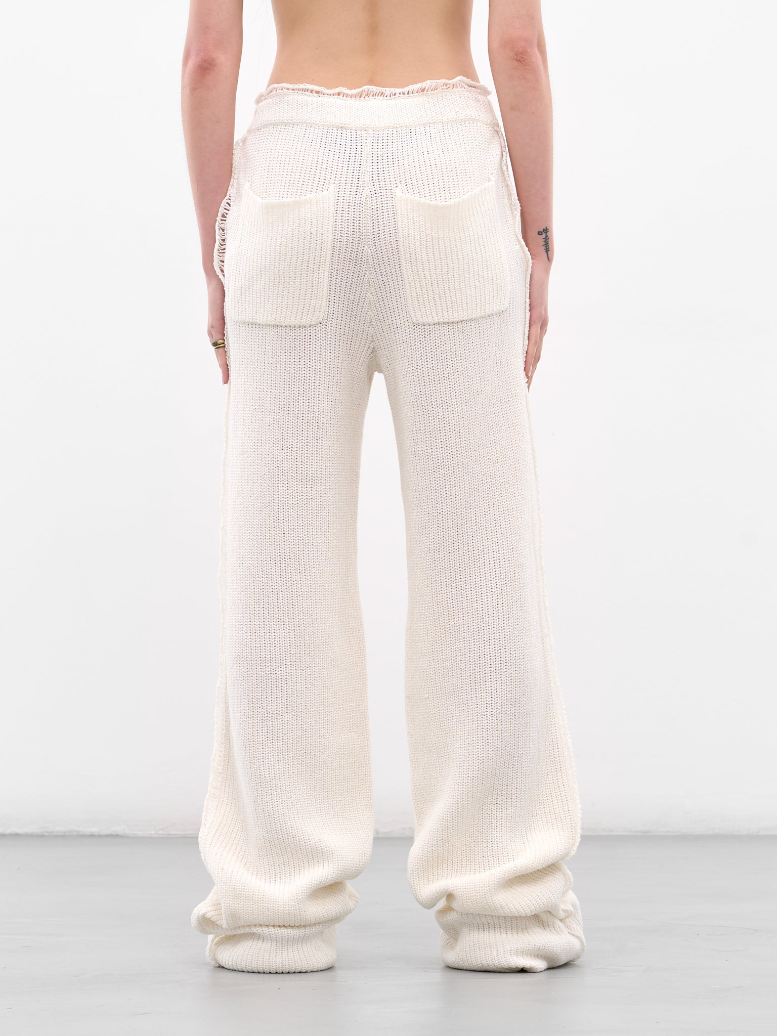 White Knit Mello Sweatpants - 3