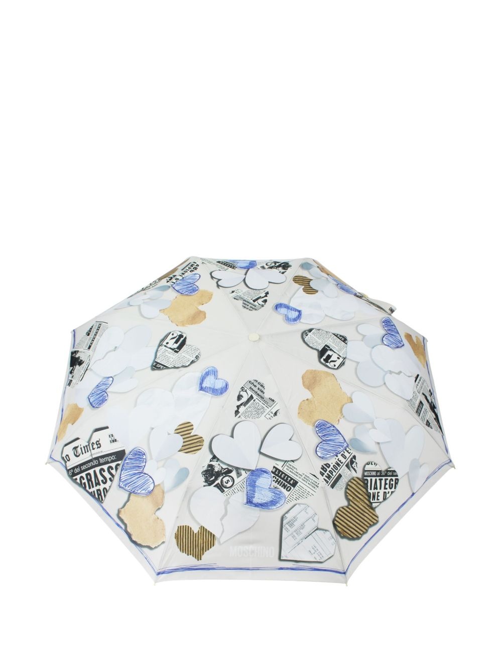 heart-print umbrella - 2