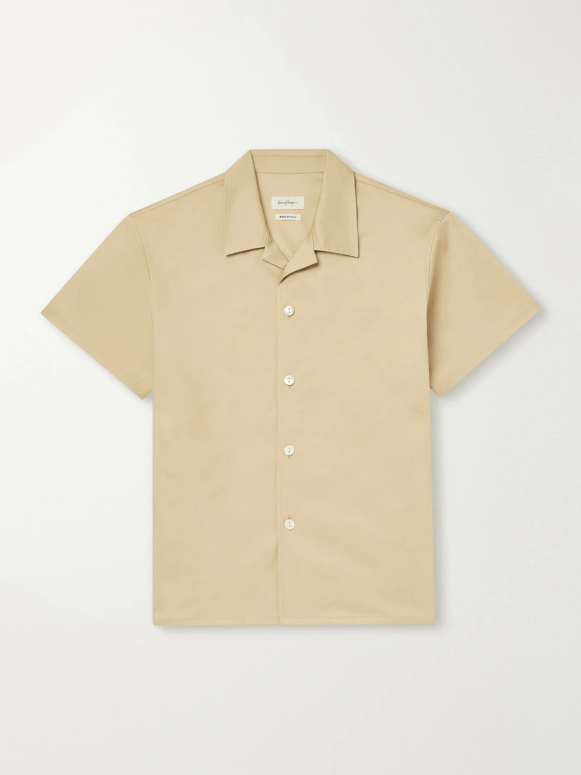 Avenue Camp-Collar Stretch-Cotton Poplin Shirt - 1