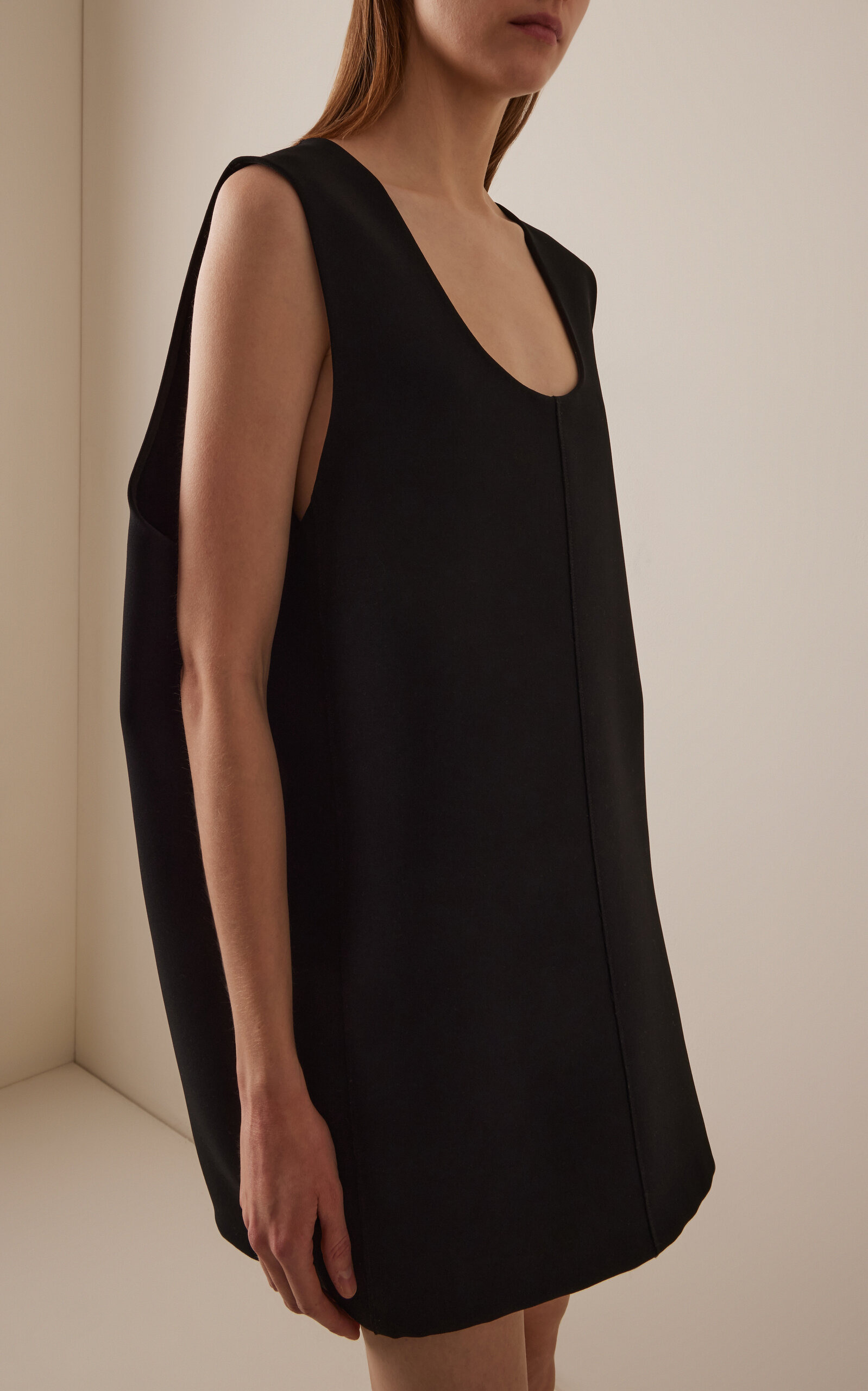 Nyona Double-Faced Crepe Mini Dress black - 2
