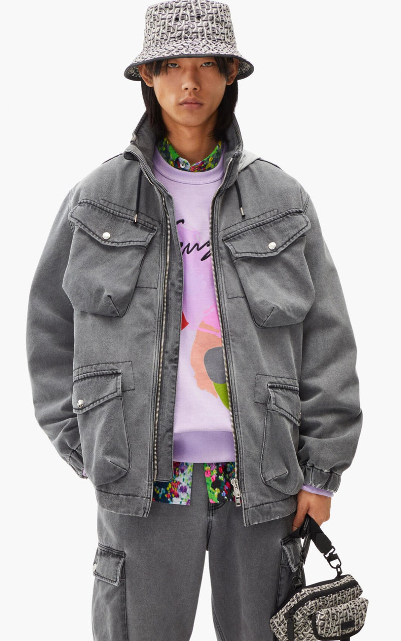 KENZO Denim utility parka outlook