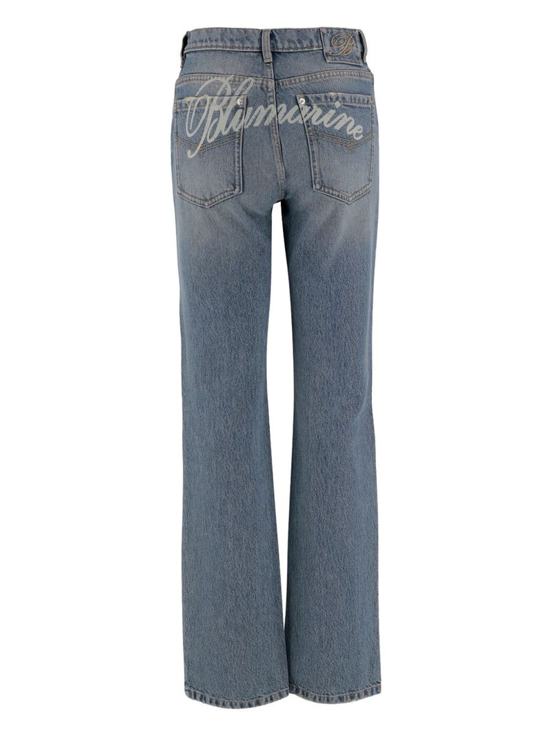 Blumarine logo-print jeans outlook