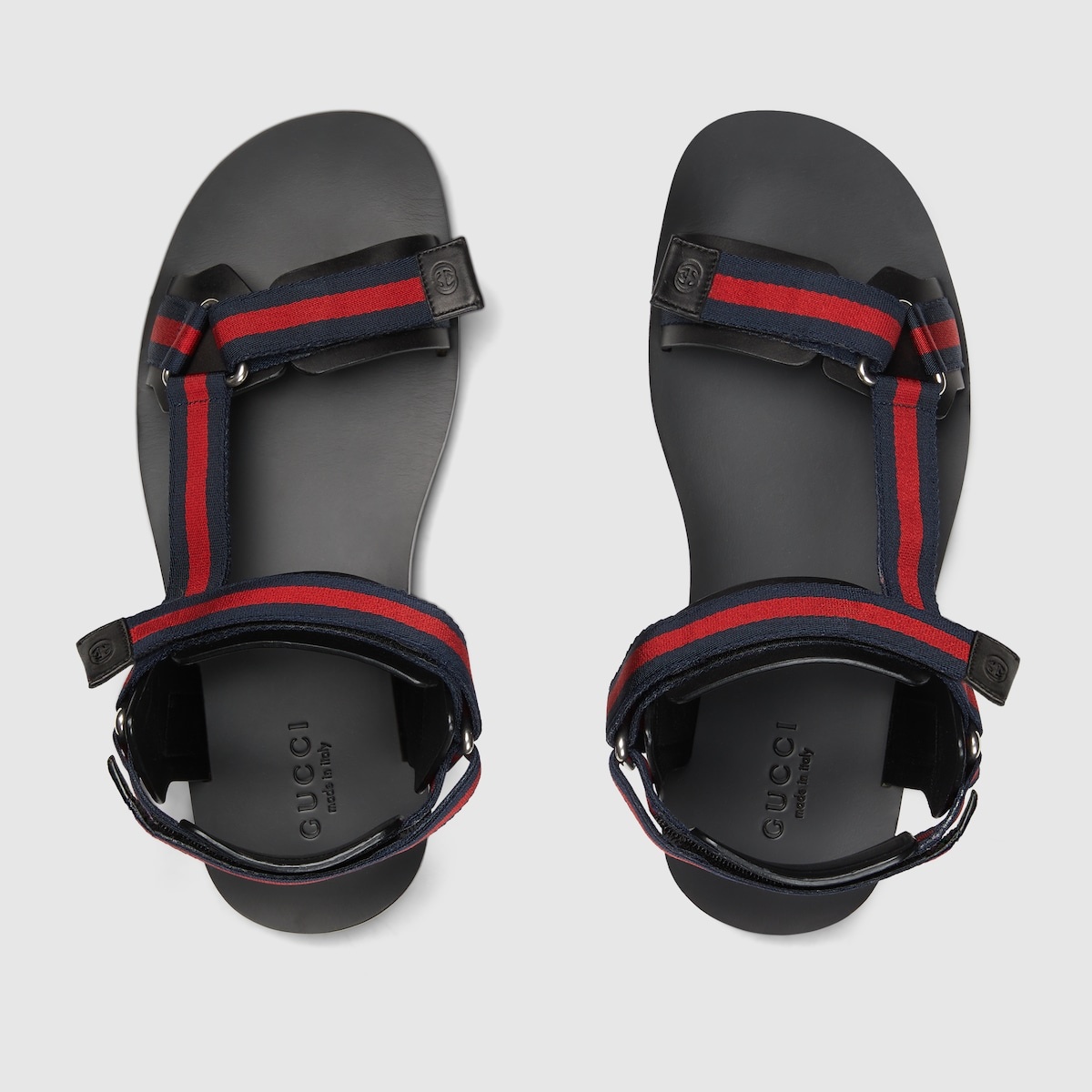 Men's leather sandal with Web strap - 5
