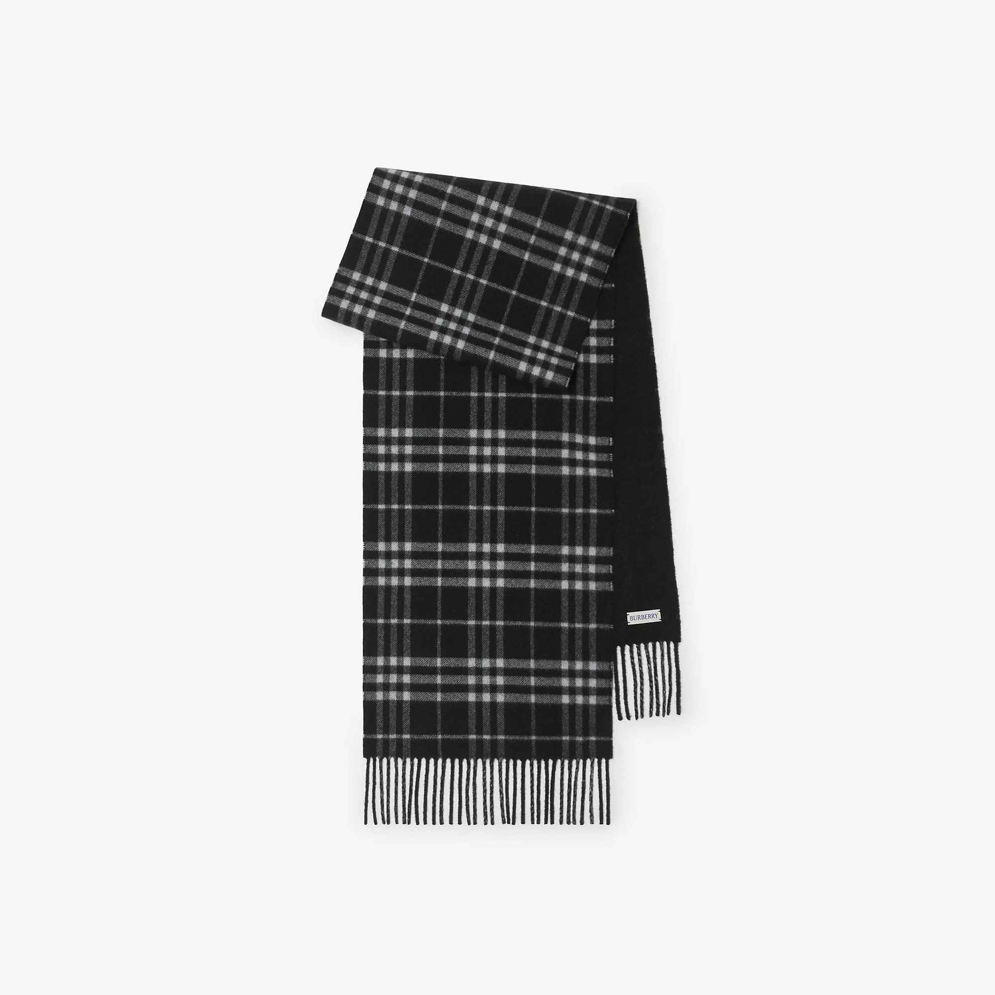 Reversible Check Cashmere Scarf - 1