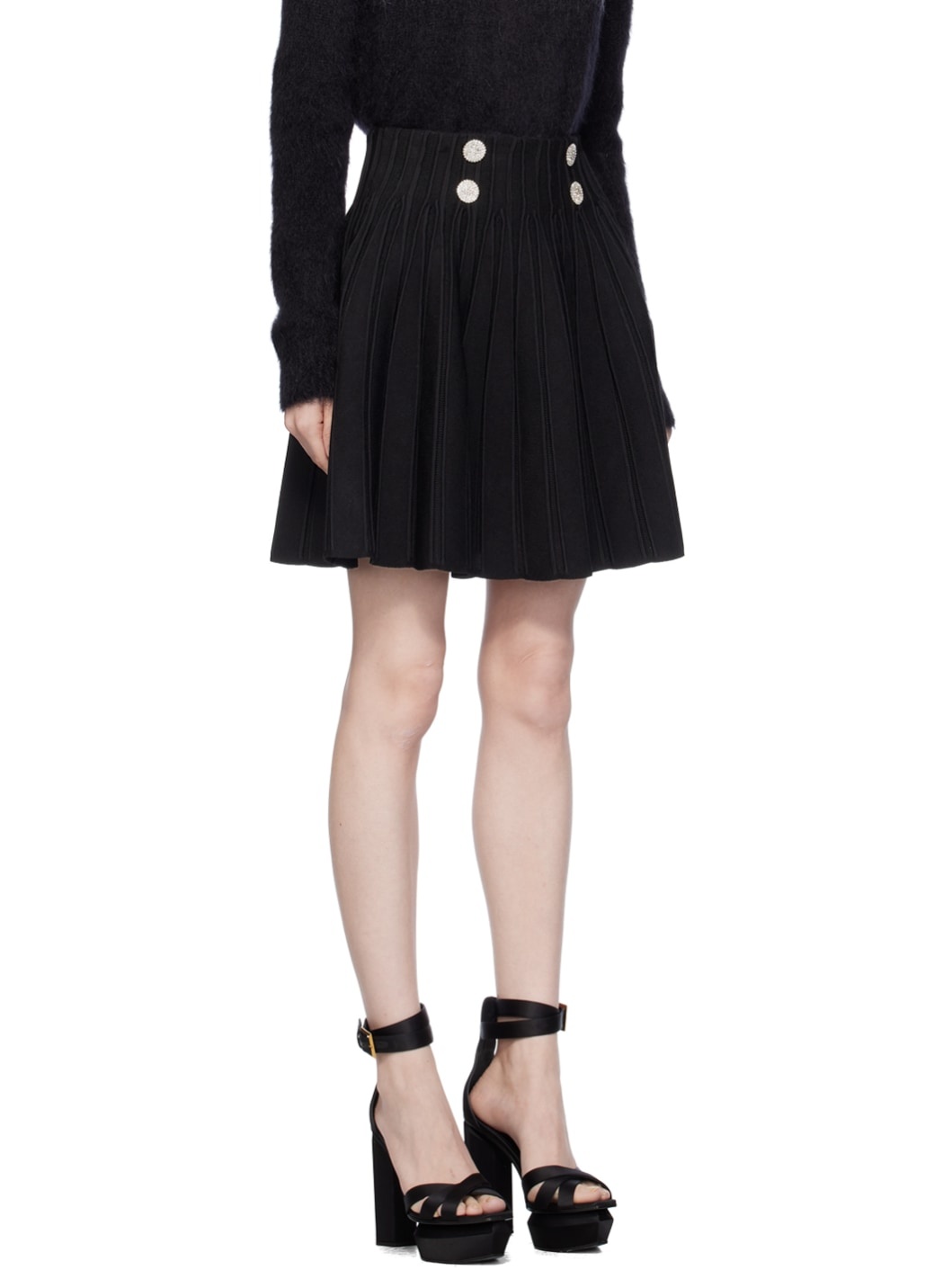 Black Skater Miniskirt - 2