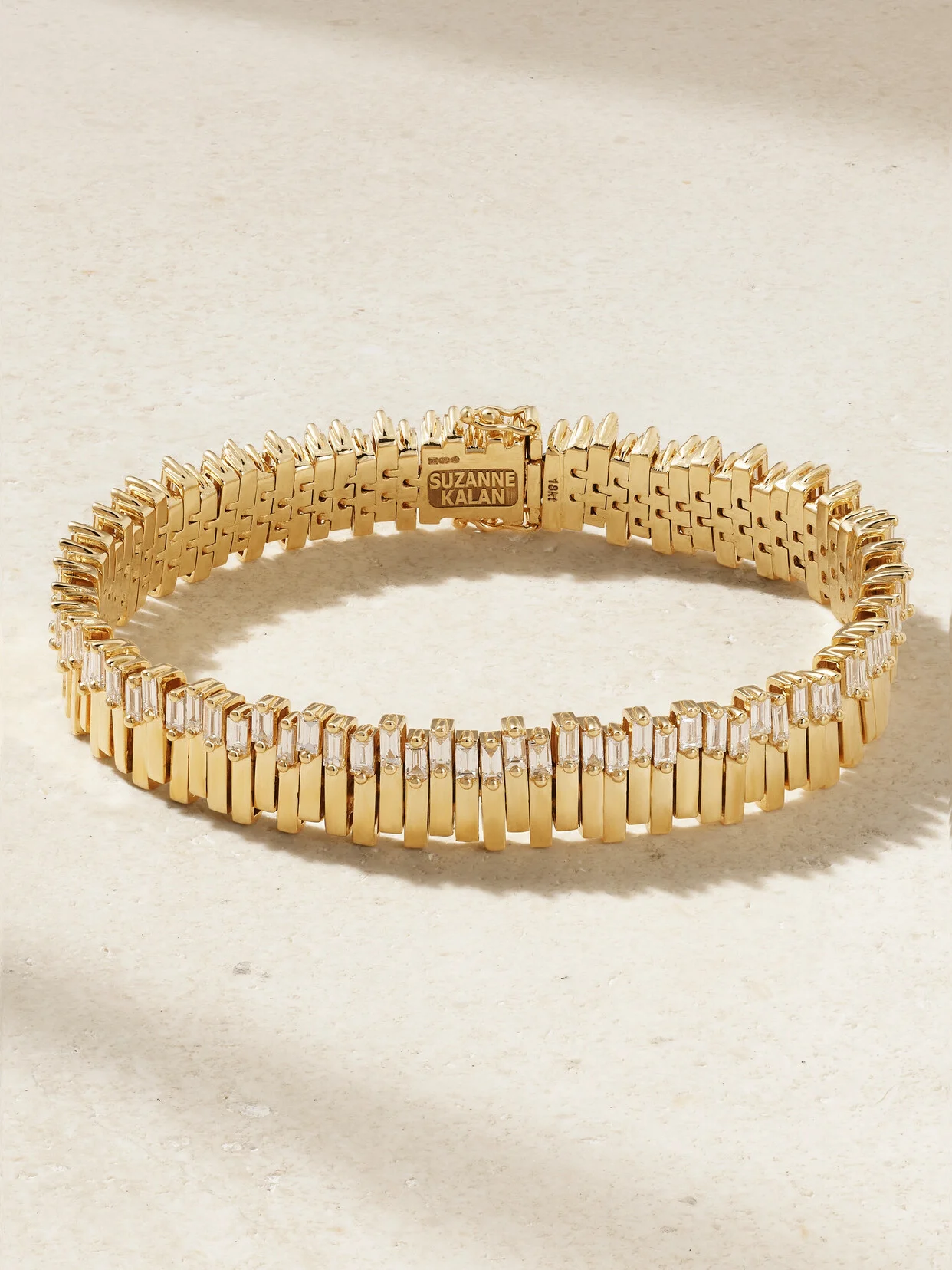 18-karat Gold Diamond Tennis Bracelet - 1