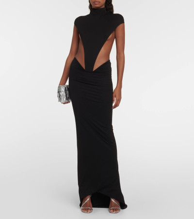 LaQuan Smith Low-rise midi skirt outlook