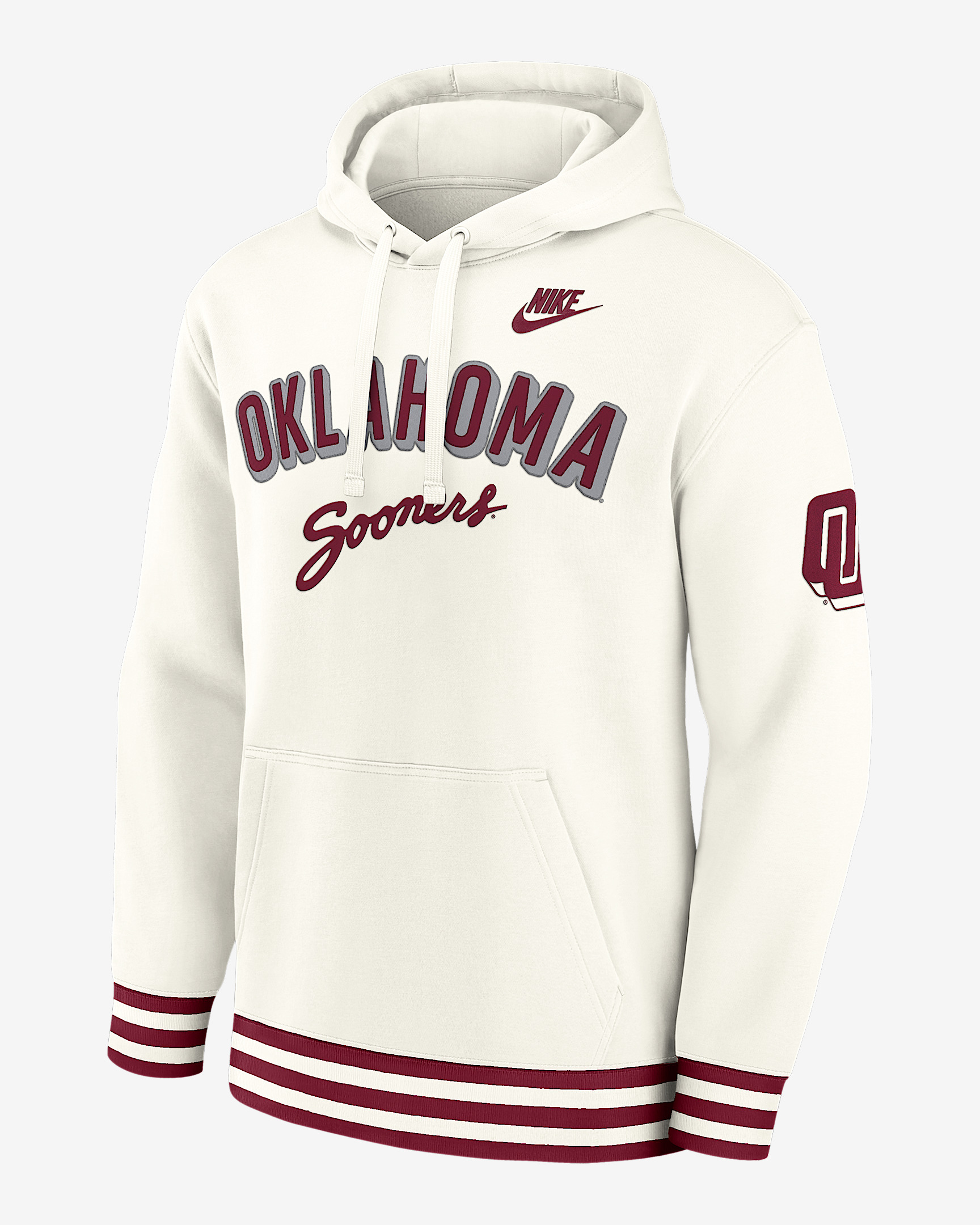 Oklahoma Legacy Retro Men’s Nike College Pullover Hoodie - 1