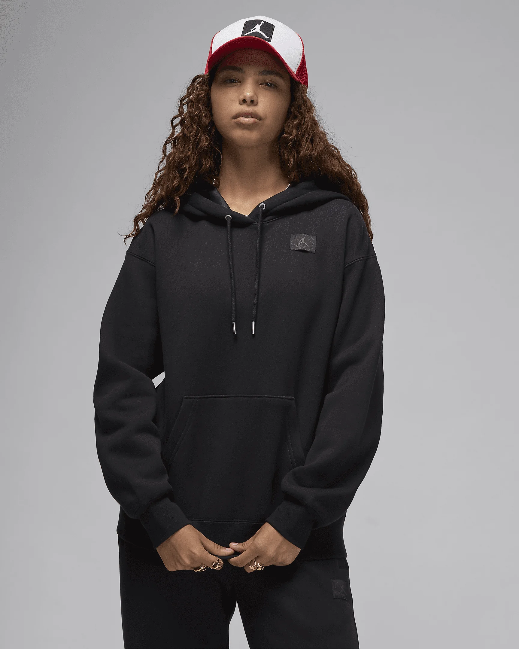 Jordan Flight Fleece Women's Satin Lined Pullover Hoodie - 1