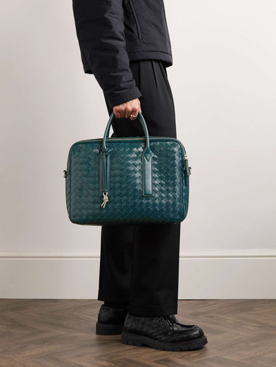 Bottega Veneta Intrecciato Leather Briefcase outlook