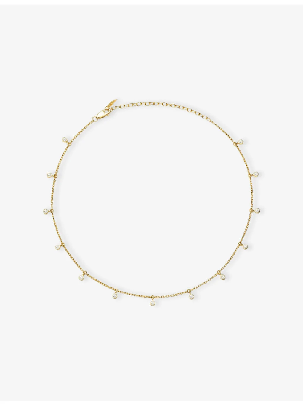 Interstellar 18ct Yellow Gold Vermeil And Cubic Zirconia Choker Necklace - 1