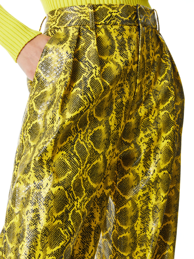 ERIC VEGAN LEATHER SNAKE PRINT PANT 4
