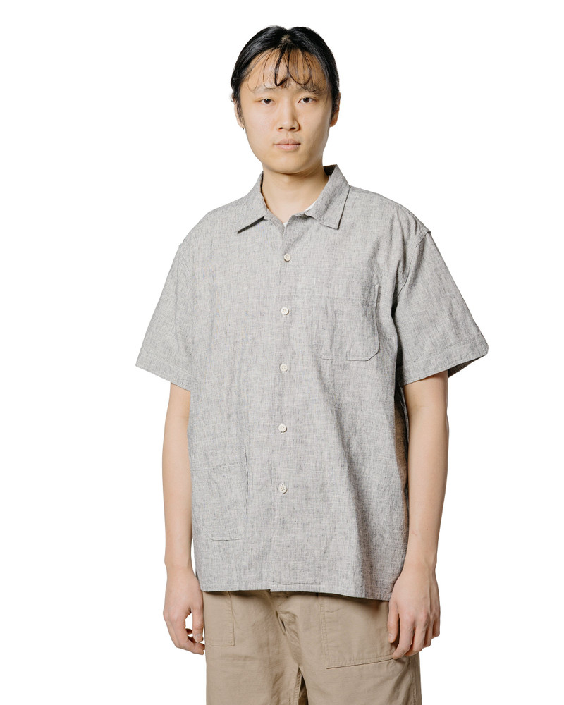 Engineered Garments Camp Shirt Heather Grey CL Melange outlook