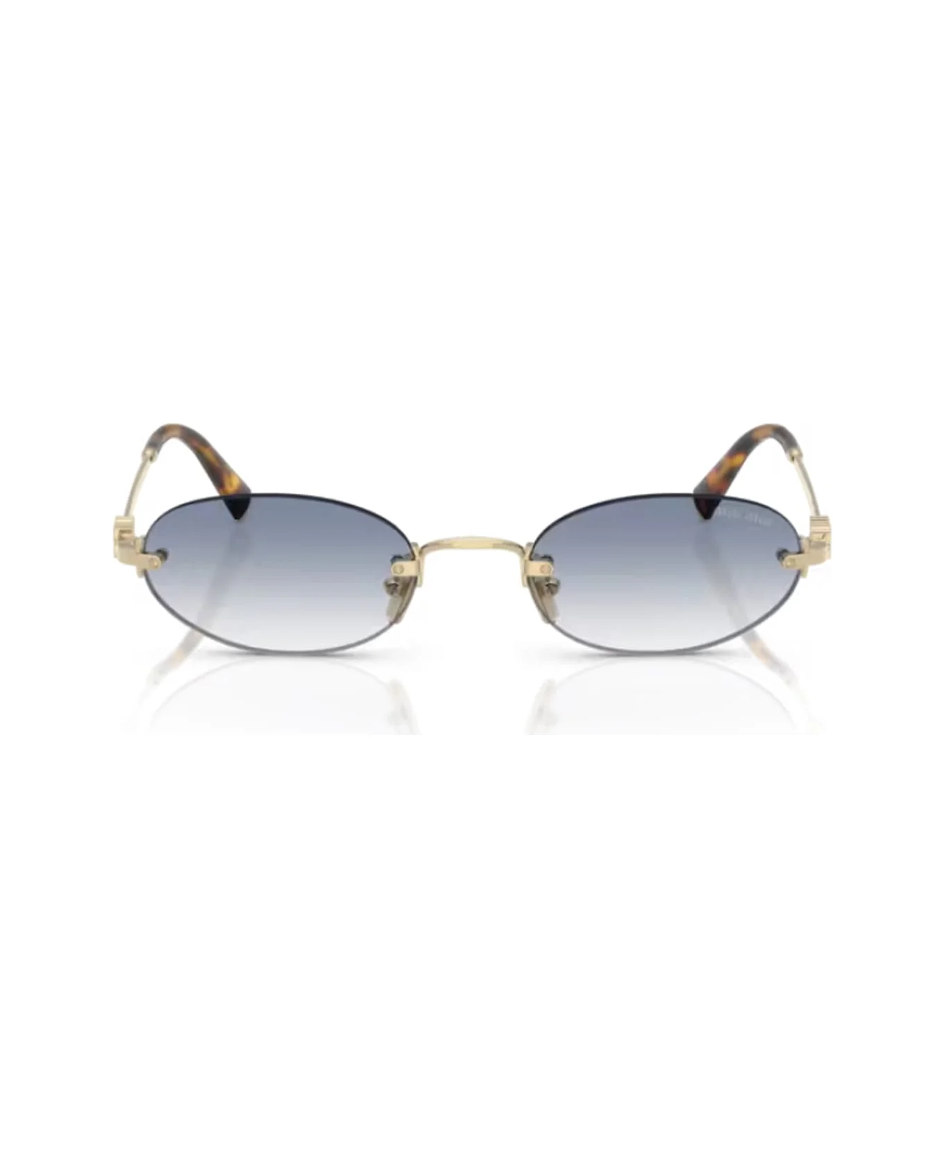 Miu Miu 0mu A54s Miu Miu Logo Zvn80o Oro Pallido Sunglasses - 1