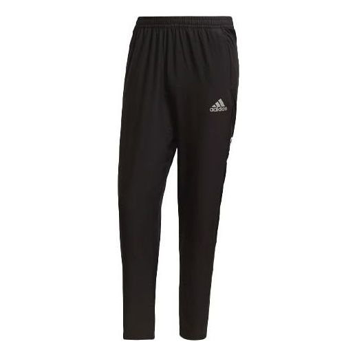 Men's adidas Logo Sports Running Long Pants/Trousers Black H13238 - 1